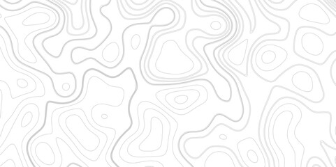 Realistic Topographic map line of an area  vector. Modern design with White background with topographic wavy pattern design.
