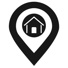 home icon on metal button