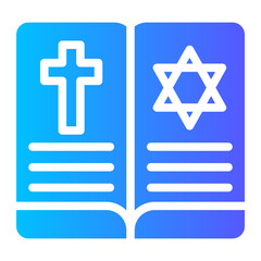 Obraz premium book gradient icon