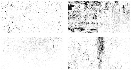 White old concrete wall distressed black grunge texture vector. 