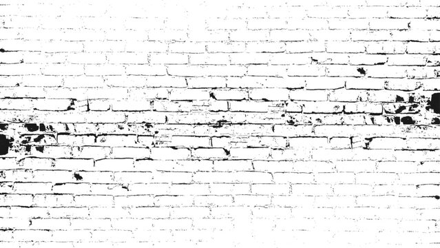 Brick Wall Background Grudge Texture Black and White
