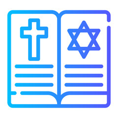 Obraz premium book gradient icon