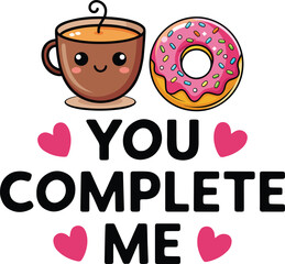 Playful Donut-Themed T-Shirt Design with Fun Typography and Colorful Doughnut Illustration