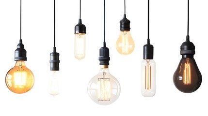 Hanging Vintage Light Bulbs Set  Edison Bulbs  Filament Lightbulbs