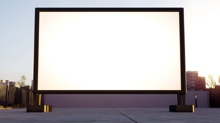 Blank Billboard Mockup   Urban Advertising Display
