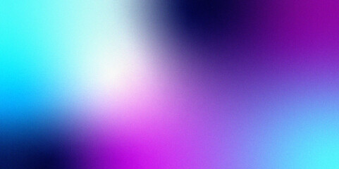 Blue purple grainy gradient vertical glowing abstract light wave on black noise texture background .Neon purple blue and mint green colorful gradient background Best design for your ad, poster, bann.	