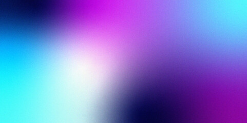 Blue purple grainy gradient vertical glowing abstract light wave on black noise texture background .Neon purple blue and mint green colorful gradient background Best design for your ad, poster, bann.	