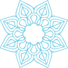 Beautiful flower art and mandala vector design