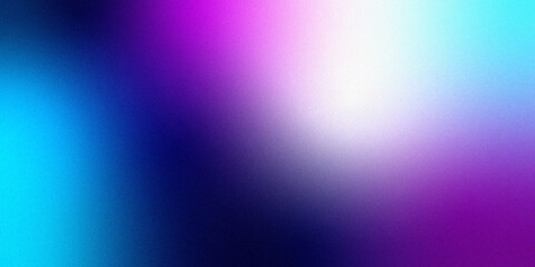 Blue purple grainy gradient vertical glowing abstract light wave on black noise texture background .Neon purple blue and mint green colorful gradient background Best design for your ad, poster, bann.	