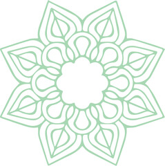 Beautiful flower art and mandala vector design