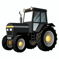 Fototapeta premium tractor vector illustration on a white background