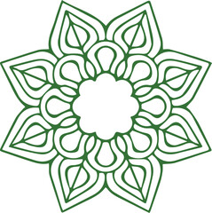 Beautiful flower art and mandala vector design