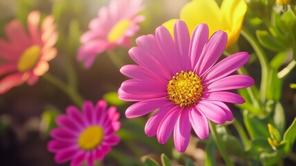 Vibrant Floral Bouquet in the Warm Sunlight