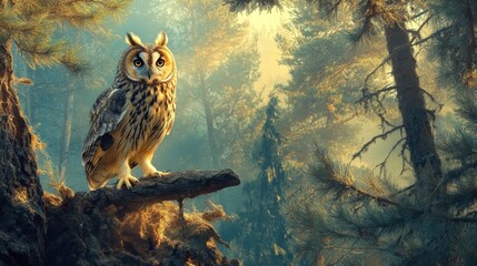 Nature with owl