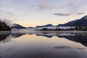 Serene Morning Landscape in Mission BC Canada