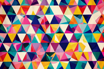  Colorful triangles in motion: a fashionable endless pattern design