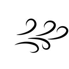 wind element flow doodle vector
