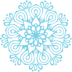 Beautiful flower art and mandala vector design