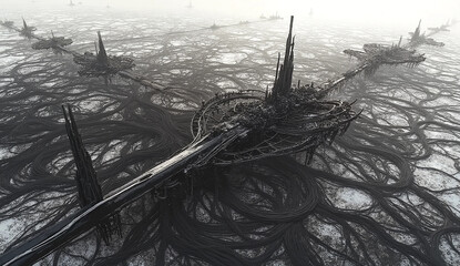 Apocalyptic Shipwreck Scene