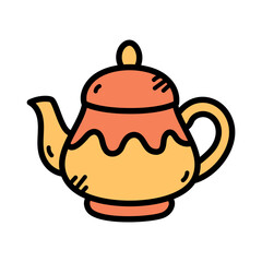 Teapot Doodle Illustration