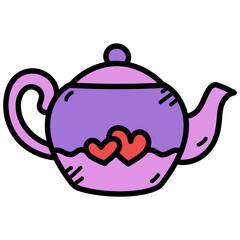 Teapot Doodle Illustration