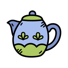 Obraz premium Teapot Doodle Illustration