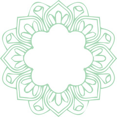 Beautiful flower art and mandala vector design