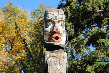 totem pole in the park