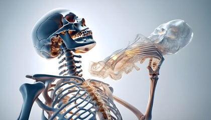 skeleton of a person