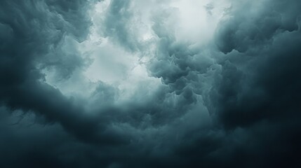 Obraz premium Ominous Storm Clouds Gathering in the Sky