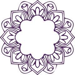 Beautiful flower art and mandala vector design
