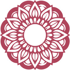 Beautiful flower art and mandala vector design