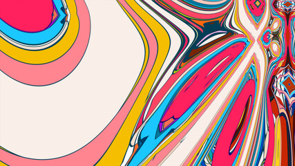 Obraz premium Colorful psychedelic abstract fluid background for music festival 