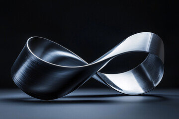 Abstract Möbius strips and vibrant flowing ribbons for tech branding, modern design, and creative projects.