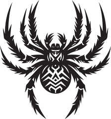 Spider vector illustration on a white background