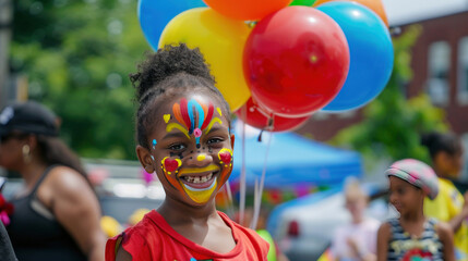 A family-friendly street festival with face painting, balloon animals, and carnival rides, bringing joy and laughter to kids and adults alike.
