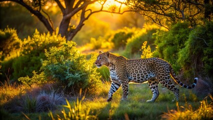 Leopard on Morning Walk in Kruger National Park, South Africa - Captivating Wildlife Photography