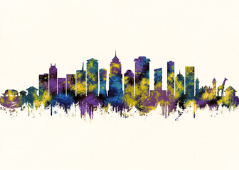 Nairobi City Skyline. Cityscape Skyscraper Buildings Landscape City Downtown Background Modern Art Architecture Business View Building Corporate Abstract Landmarks Travel © Towseef Dar