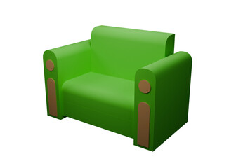 3d illustration design of sofa for any purpose, it's up to you