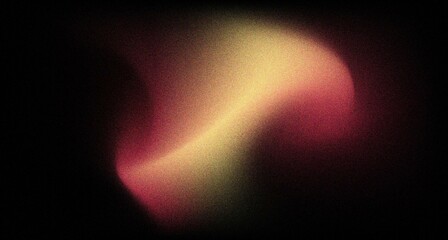 Abstract black and pink yellow grainy background. Abstract dark background. Banner for advertise product on website. Space for text. Vector illustration.