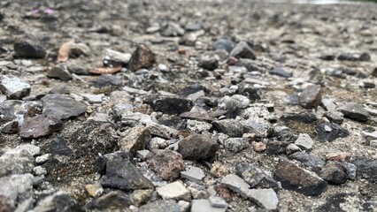 Small pebbles, Background. Texture