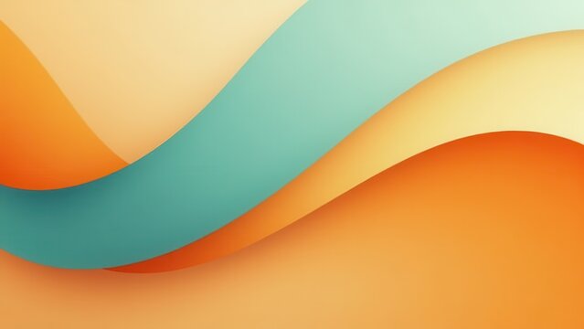  Dynamic, artistic image with curved, overlapping layers in a bright, contrasting color scheme