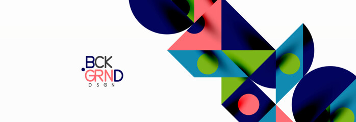 Trendy triangles lines, round elements and circles. Vector Illustration For Wallpaper, Banner, Background, Card, Book Illustration, landing page