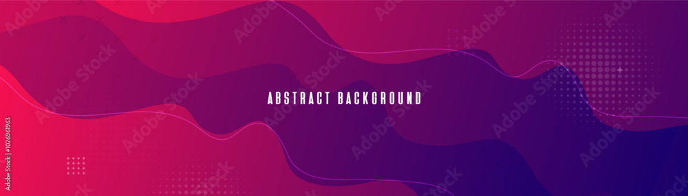 Leinwandbilder abstract red and purple gradient background with flowing lines and shapes