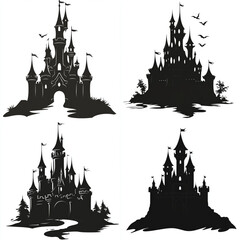 Fototapeta premium Magical castle vector