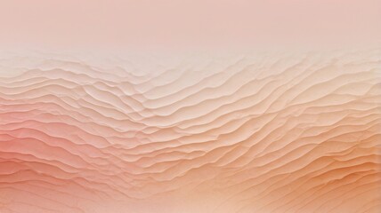 Fototapeta premium Abstract background with soft pink and orange gradient, featuring a wavy line and gentle curves