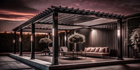 Modern Abstract Pergola Logo Design for Fashion Photography and Branding