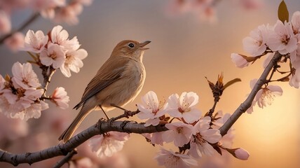 Fototapeta premium bird on a branch