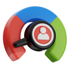 Bad performance 3d illustration. negative feedback icon.