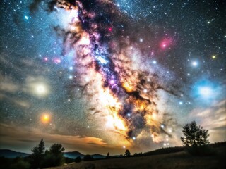 Nebular Spectacle in Deep Space - Stunning Low Light Astronomy Photography